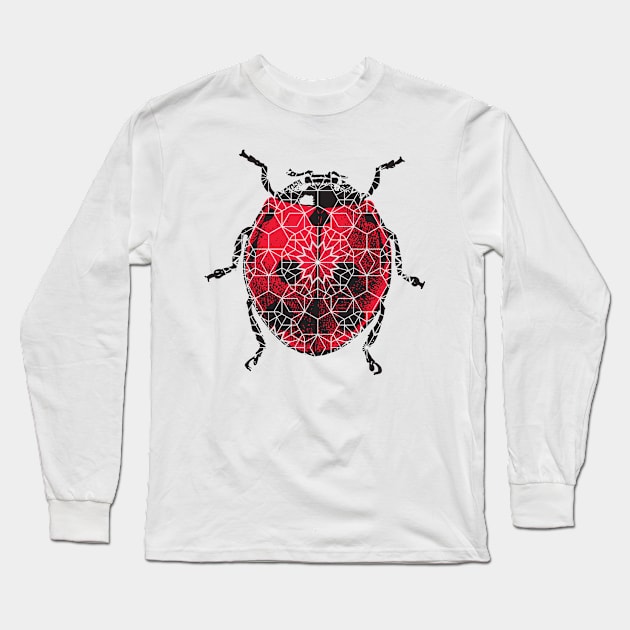 Ladybird ladybug Pattern Long Sleeve T-Shirt by bullshirter